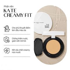 Phấn tươi Kanebo Kate Creamy Fit Foundation che phủ toàn diện, #100 trắng trong (New)