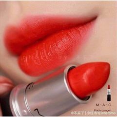 Son Mac Retro Matte Lipstick son lì, bám màu tốt #607 Lady Danger cam đỏ