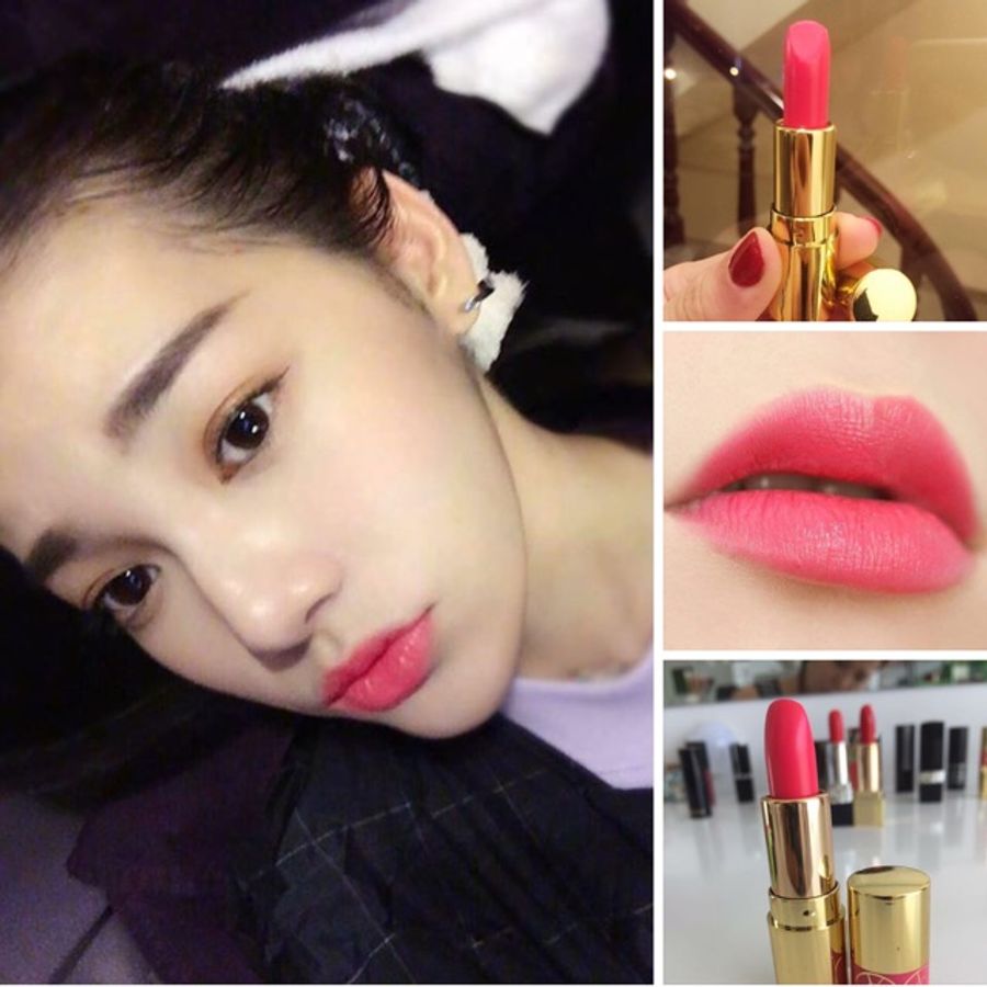 Son Yves Saint Laurent Rouge Volupte Shine #49 Rose Satin Germain - hồng baby, mini