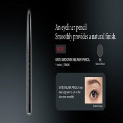 Chì vẽ mắt Kanebo Kate Smooth Liner Pencil dạng sáp vặn, nét mảnh BK1