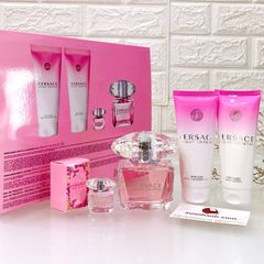 Set nước hoa Versace Bright Crystal nữ tính, quyến rũ và thanh khiết - 4sp (New)