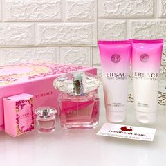 Set nước hoa Versace Bright Crystal nữ tính, quyến rũ và thanh khiết - 4sp (New)