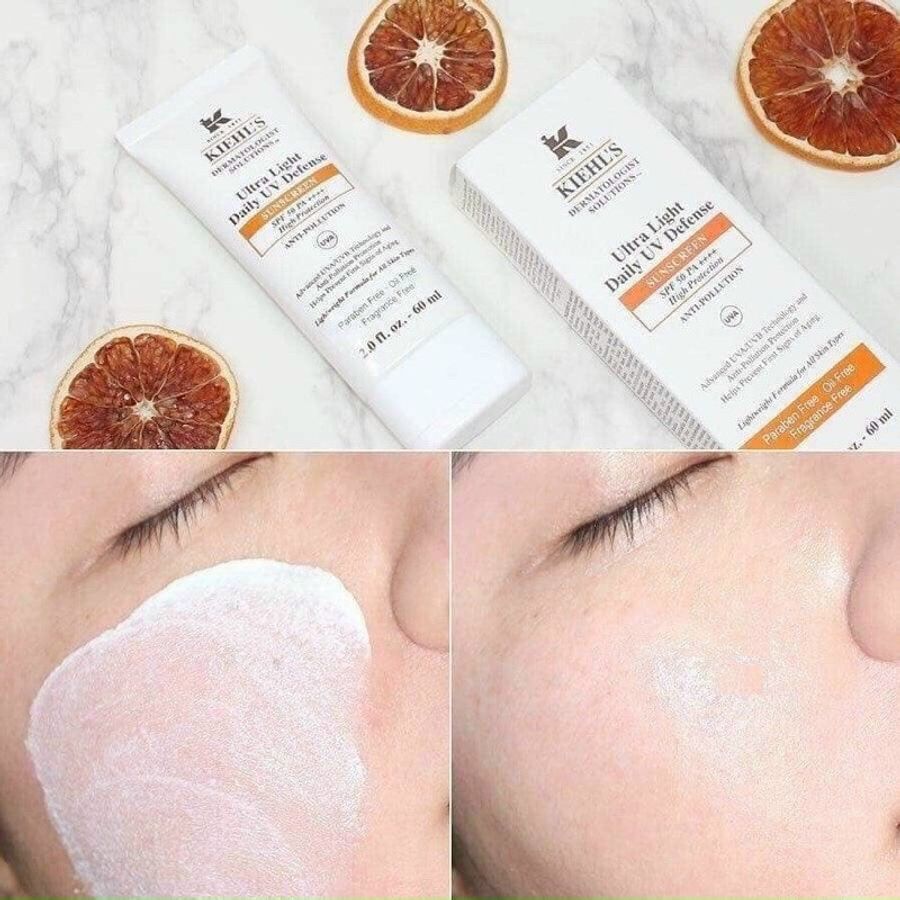 Kem chống nắng KIEHL'S Ultra Light Daily UV SPF50/PA++++ bảo vệ tối đa, thoáng nhẹ da, 60ml