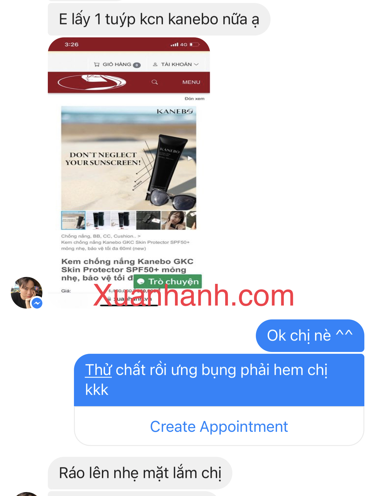 Kem chống nắng Kanebo GKC Skin Protector SPF50 bảo vệ tốt, lên da rất đẹp 60ml.