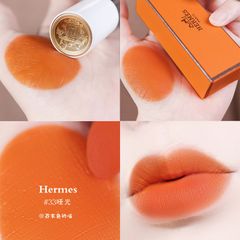 Son Hermes Rouge Matte Lipstick cam chuẩn tươi tắn, trẻ trung #33 Orange Boite (New)