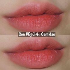 Son Bourjois Rouge Edition Velvet chất kem, bám môi, lì #04 Peach cam đào
