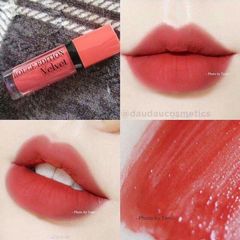 Son Bourjois Rouge Edition Velvet chất kem, bám môi, lì #04 Peach cam đào