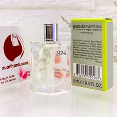 Nước hoa Hermes Parfums H24 tươi mới, sang trọng và hiện đại - EDT, 5ml (New) 