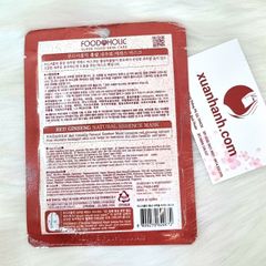 Set 10 mặt nạ hồng sâm Red Ginseng Natural Essence phục hồi, sáng căng mọng da.
