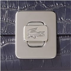 Túi Lacoste Amelia Metal Clasp Embossed da thật, #Black sang trọng và đẳng cấp.