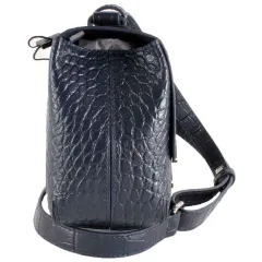 Túi Lacoste Amelia Metal Clasp Embossed da thật, #Black sang trọng và đẳng cấp.