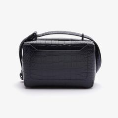 Túi Lacoste Amelia Metal Clasp Embossed da thật, #Black sang trọng và đẳng cấp.