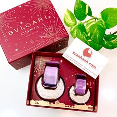 Set nước hoa BVL Omnia Amethyste thanh lịch, tao nhã và nữ tính - 2sp, EDT (New)