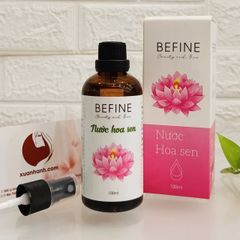 Nước Hoa Sen Befine giúp cân bằng độ ẩm cho da, dịu nhẹ và thư giãn tươi mát.