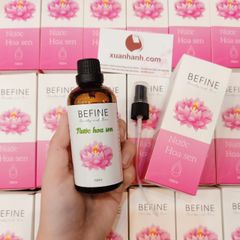 Nước Hoa Sen Befine giúp cân bằng độ ẩm cho da, dịu nhẹ và thư giãn tươi mát.