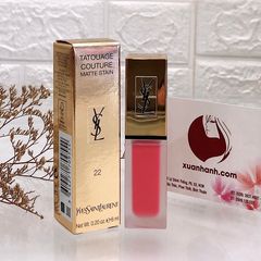 Son kem lì Yves Sant Laurent Tatouage Couture, hồng san hô #22 Coral Anti-Mainstream