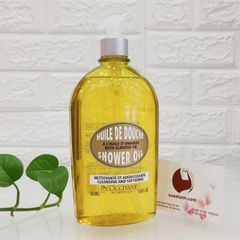 Dầu tắm L'Occitane Amande Hạnh Nhân sạch mịn màng và dưỡng ẩm da, 500ml (new)