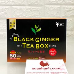  Trà gừng đen Japan Gals Black Ginger giải độc, tan mỡ, kiểm soát Cholesterol - 50 gói. 
