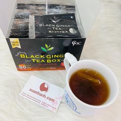  Trà gừng đen Japan Gals Black Ginger giải độc, tan mỡ, kiểm soát Cholesterol - 50 gói. 