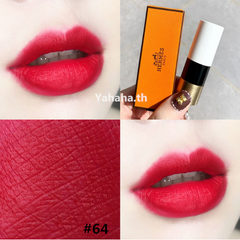 Son Hermes Rouge Matte Lipstick đỏ ánh cam tươi trẻ, tuyệt đẹp #64 Rouge Casaque