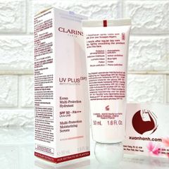 Kem chống nắng Clarins UV Plus SPF50/PA++++, nâng tone nhẹ, màu Rose, 50ml