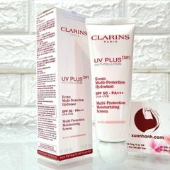 Kem chống nắng Clarins UV Plus SPF50/PA++++, nâng tone nhẹ, màu Rose, 50ml