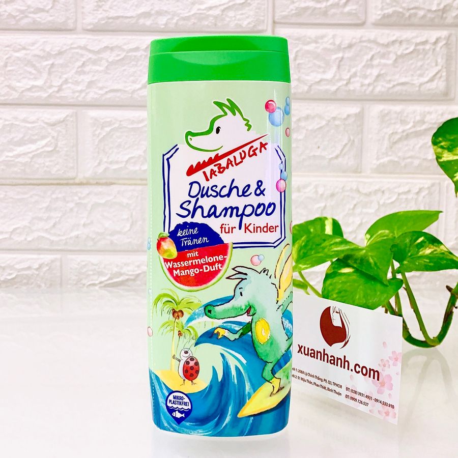Tắm gội Labaluga Dusche & Shampoo không cay mắt, thơm dịu nhẹ cho các bé - 300ml (new)