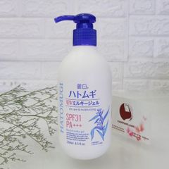 Sữa dưỡng thể chống nắng Hatomugi UV SPF31/PA+++ dưỡng ẩm, bảo vệ da