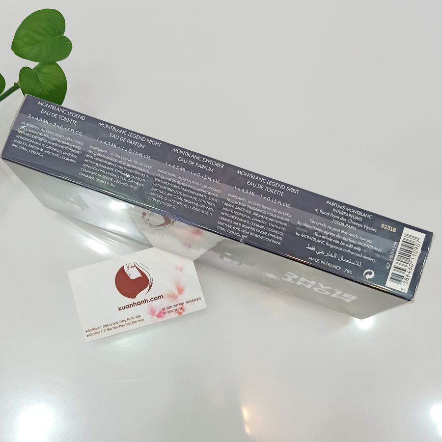 Set nước hoa nam Mont Blanc Interparfums nam tính, sang trọng và mạnh mẽ (new)