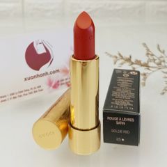 Son Gucci Rouge À Lèvres Satin #25 Goldie Red, đỏ tươi cuốn hút, nữ tính.