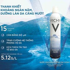 Xịt khoáng Vichy Eau Thermale Spa Water dịu da, cân bằng ẩm, chống oxy hóa, 50ml