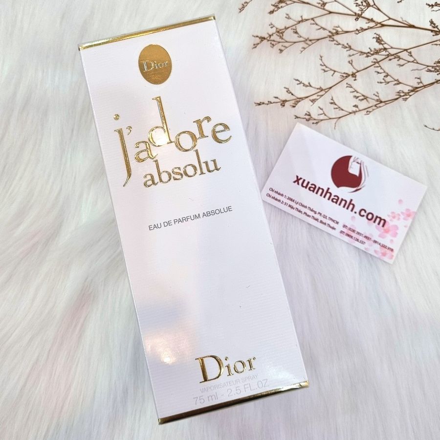 Nước hoa Dior J'adore Absolu gợi cảm, cuốn hút nhưng rất tinh tế, sang trọng - EDP, 75ml 