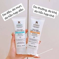 Kem chống nắng KIEHL'S Ultra Light Daily UV SPF50, PA++++, combo 5mlx4=20ml