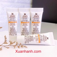 Kem chống nắng KIEHL'S Ultra Light Daily UV SPF50, PA++++, combo 5mlx4=20ml