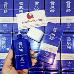 Chống nắng Kose Sekkisei UV Milk SPF50+/PA++++ dạng sữa thoáng nhẹ và sáng da, 55ml