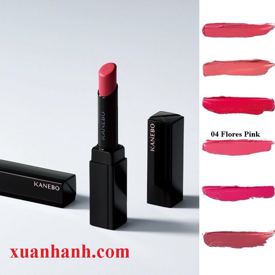 Son Kanebo GKC Wearing Keep Rouge mịn mướt, giữ màu tốt #04 Flores Pink, hồng tự nhiên