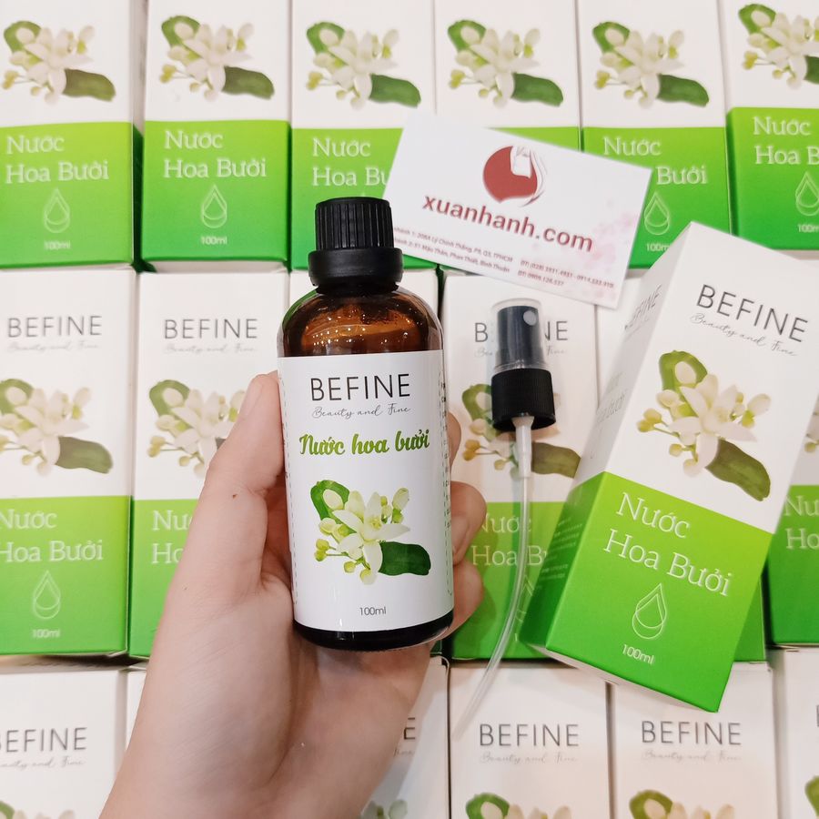 Nước Hoa Bưởi Befine  giúp cân bằng độ ẩm cho da, mềm mịn và thanh mát dễ chịu.