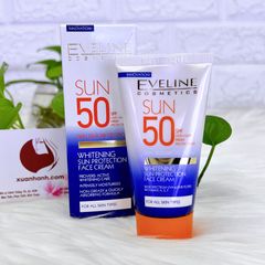 Kem chống nắng Eveline Sun Skin DNA Protection SPF50 bảo vệ da, trắng sáng (new)