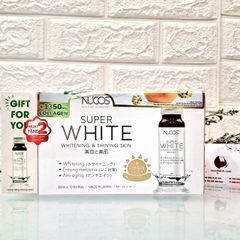 Nước uống đẹp da Nucos Super White trắng sáng, chống lão hóa và hỗ trợ bảo vệ da (HOT)