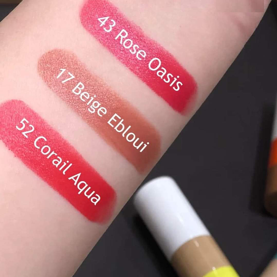 Son Hermes Rouge Satin Lipstick hồng san hô ngọt ngào, nữ tính #43 Rosy Oasis (Limited)