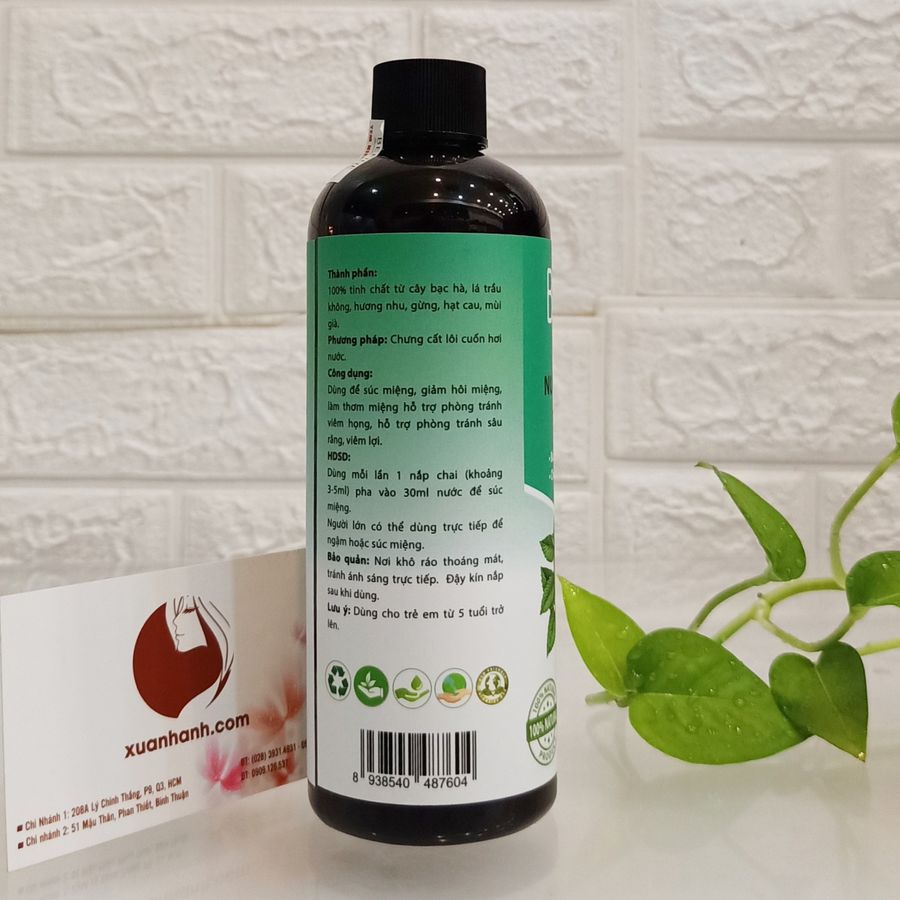 Nước súc miệng thảo dược Befine giúp trắng răng, ngừa sâu răng và thơm miệng, 300ml.