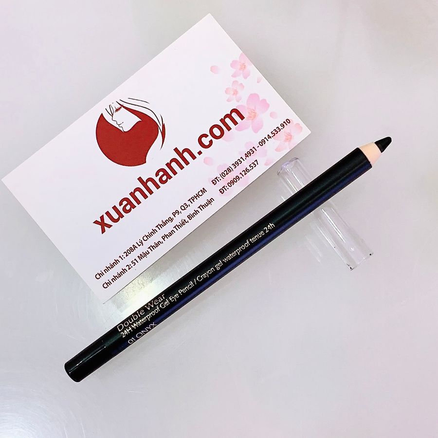 Liner Estee Lauder Double Wear 24h Waterproof siêu lì và sắc sảo, #01 Onyx - đen.