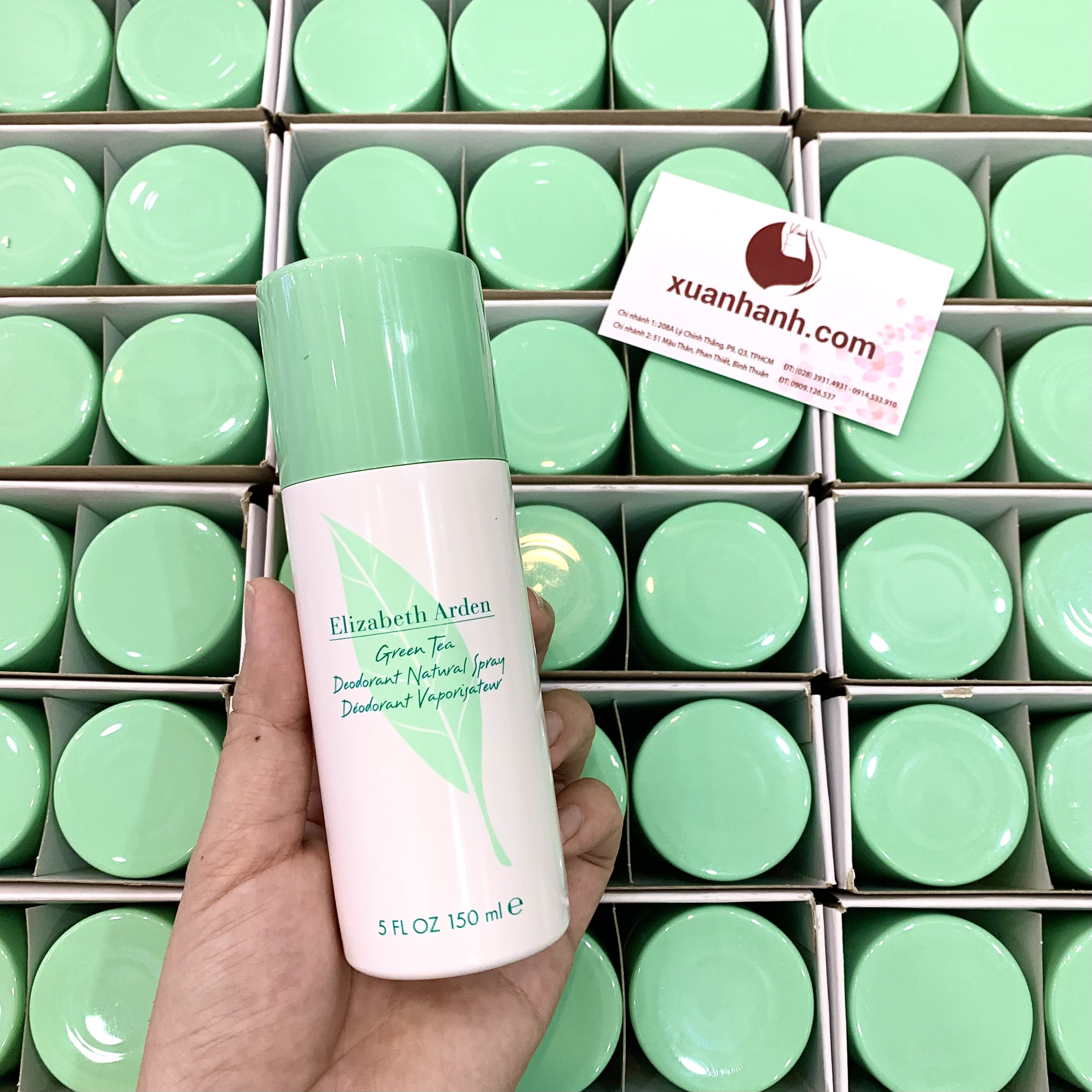 Xịt khử mùi Elizabeth Arden Green Tea Natural kháng khuẩn, thơm mát, 150ml