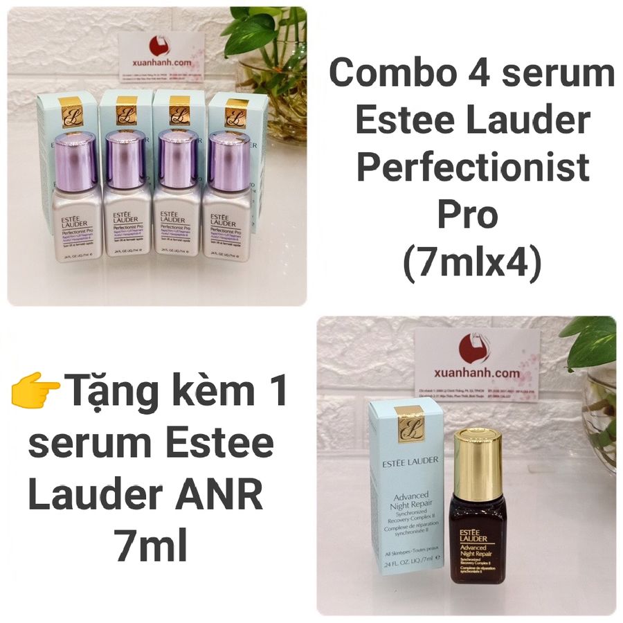 Combo 4 serum Estee Lauder Perfectionist Pro săn chắc, trẻ hóa da - Kèm quà tặng