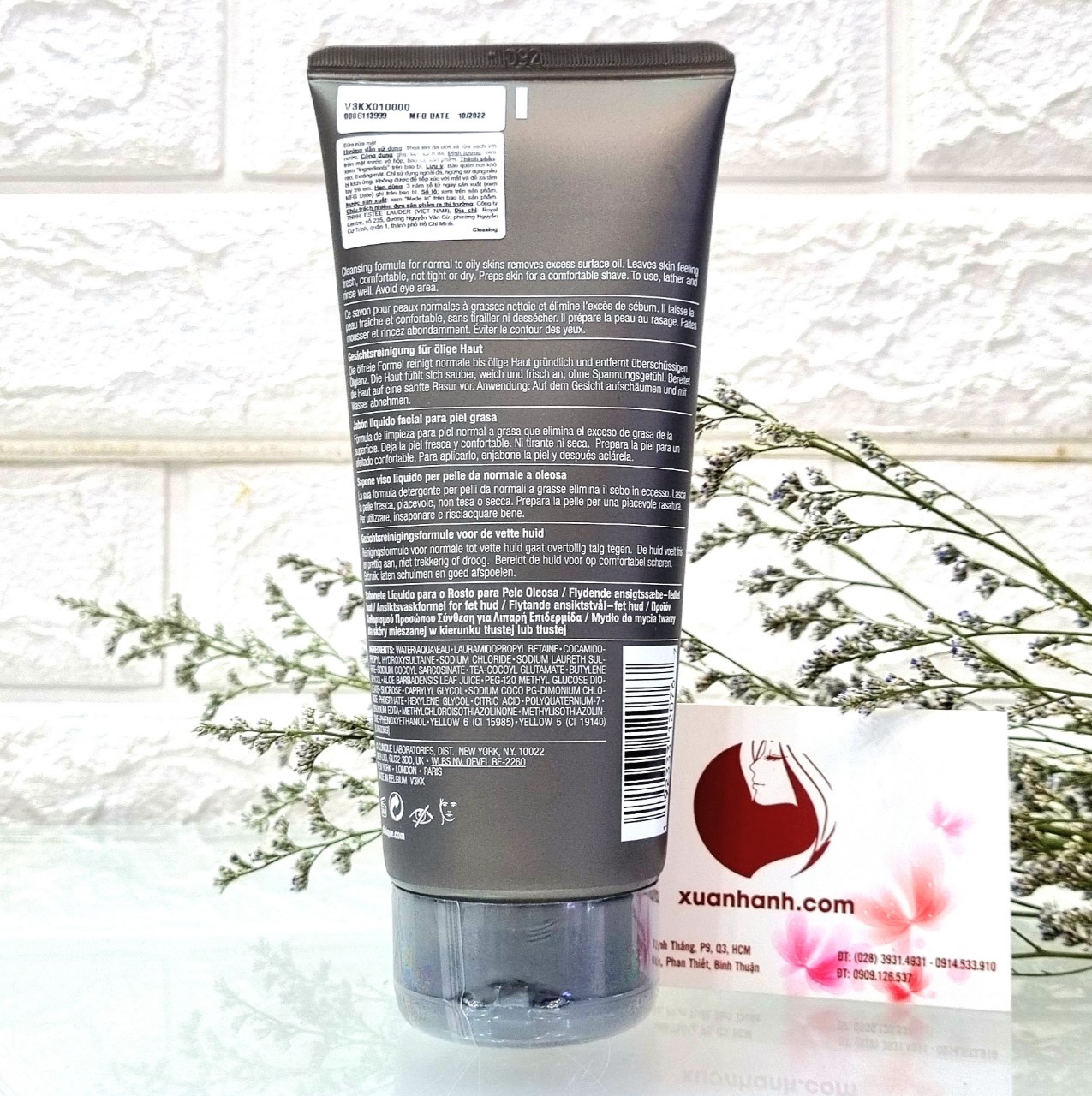 Rửa mặt Clinique For Men Face Wash Oily Skin Formula kiểm soát dầu mụn, 200ml