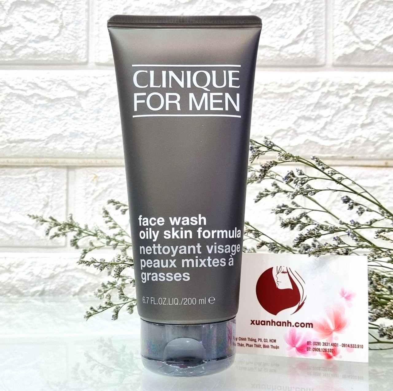 Rửa mặt Clinique For Men Face Wash Oily Skin Formula kiểm soát dầu mụn, 200ml