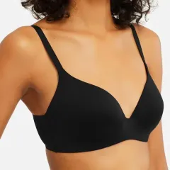 Áo ngực Uniqlo Wireless Bra Beauty Light  không viền, không gọng, #Black - size 75/80