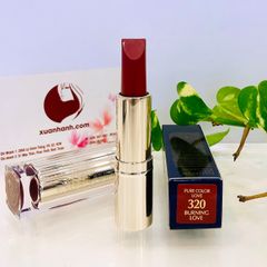 Son Estee Lauder Pure Color Love 320 Burning Love đỏ rượu vang đậm, matte.