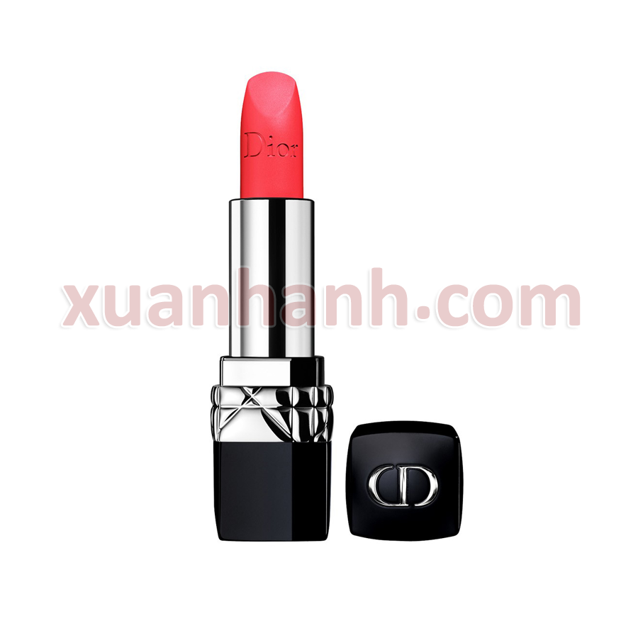 Son Dior Rouge Dior Euphoric Matte 652 màu cam coral đậm tươi trẻ (new)