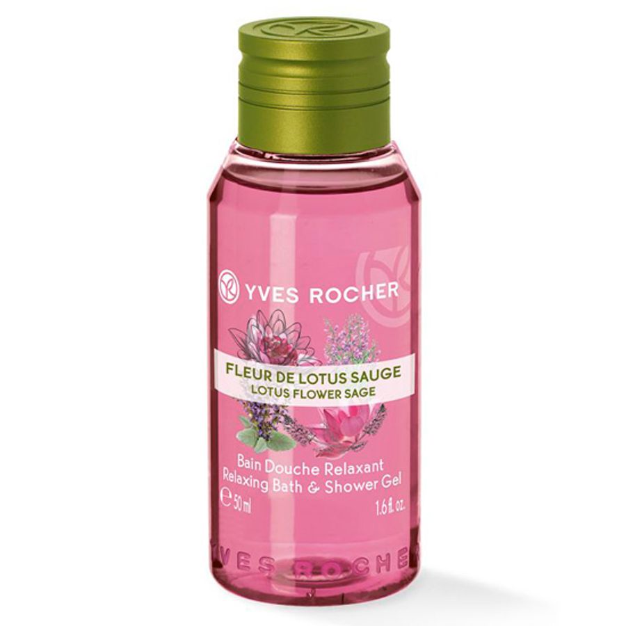 Sữa tắm Yves Rocher Lotus hương sen nhẹ nhàng, thanh mát, mini 50ml nhỏ xinh tiện lợi